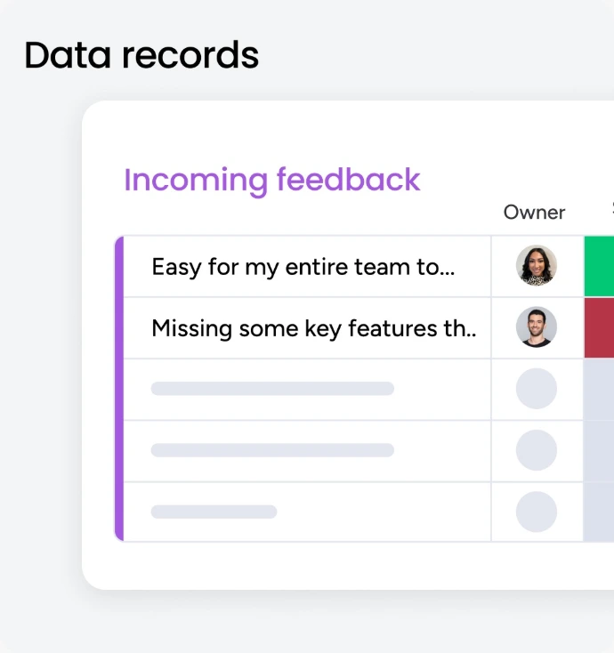 Pocket Automation data records