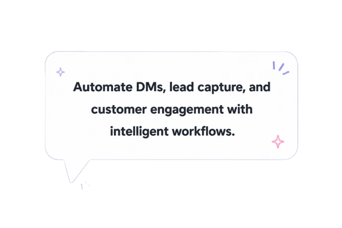 Instagram automation message