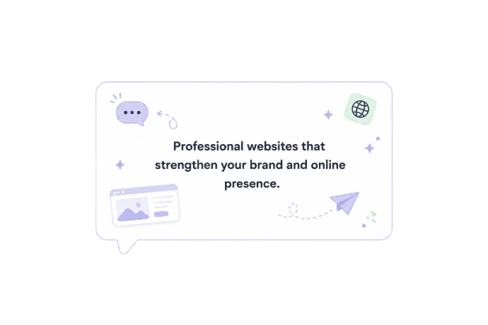 Business website message