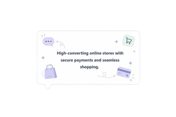 Ecommerce website message
