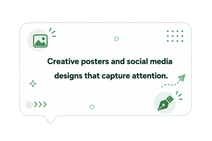 Poster creation message