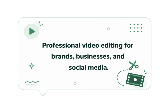 Video editing message